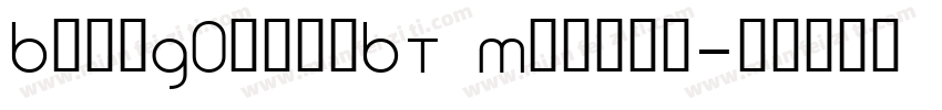 BankG0thicBT Medium字体转换